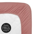 thumbnail image 2 of Sweet Jojo Designs Diamond Tuft Mauve Pink Ivory Off White Fitted Crib Sheet, 2 of 6