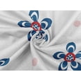 thumbnail image 3 of oneOone Rayon Navy Blue Fabric Florals Sewing Craft Projects Fabric Prints By Yard 56 Inch Wide, 3 of 8