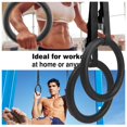 thumbnail image 3 of Greensen Gymnastic Hoop Rings, Strength Training Ring, Gymnastic Gym Rings Fitness Muscle Strength Training Straps Hoop with Adjustable Straps Great for Workout, Fitness, Pull Ups and Dips, 3 of 8