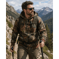 thumbnail image 3 of TrailCrest Men’s Full Zip Up Camo Hoodie Sweatshirt Casual Fashion Sweater Hooded Jacket, 2X, 3 of 6