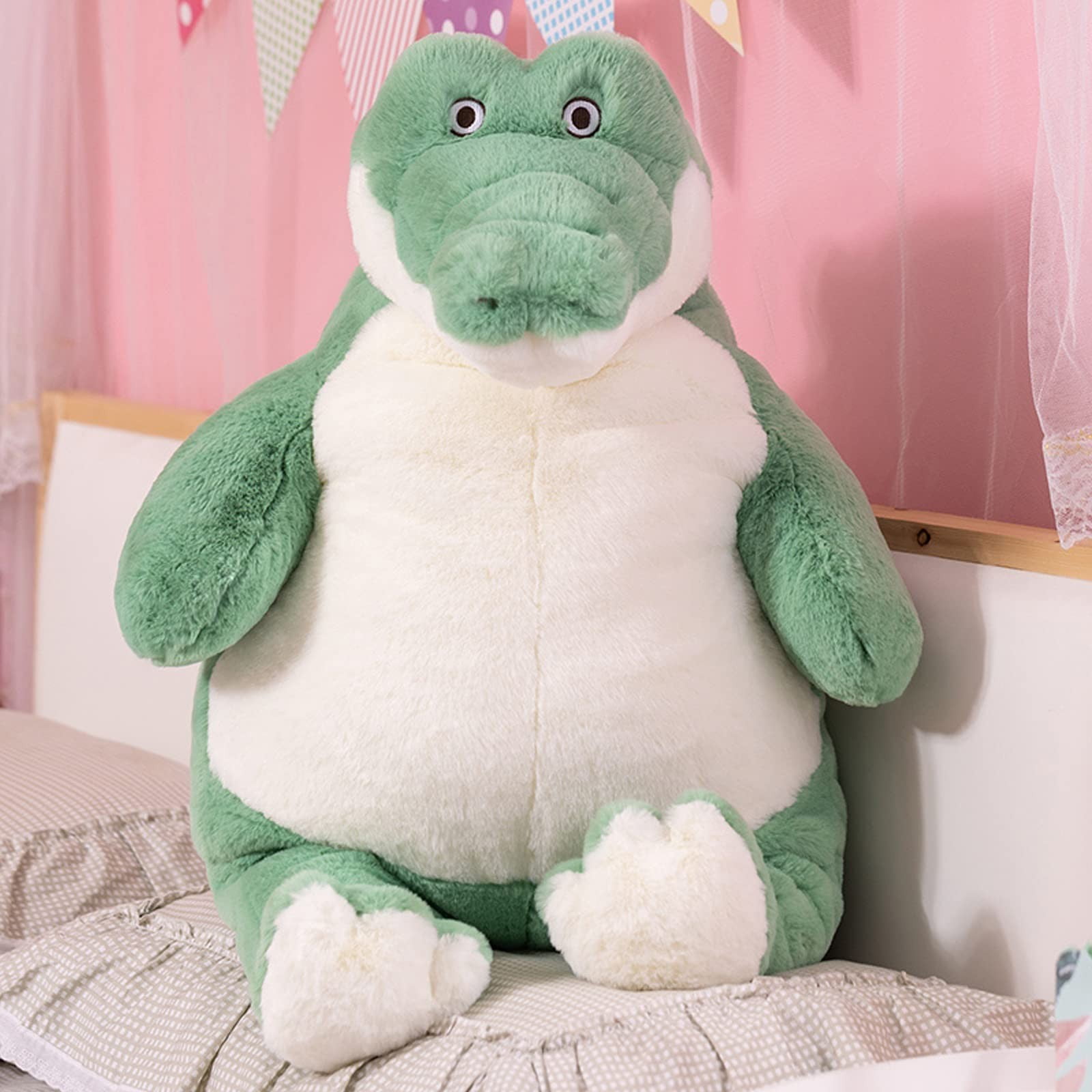 RUIG Alligator Weighted Stuffed Animals, 17" Weighted Crocodile Plush Toy Large Weighted Plush Animal Pillow Gifts for Boys and Girls,Weighted Stuffed Animals for Baby Girl Boy Adult Kid Gift