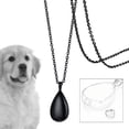 thumbnail image 3 of de cenizas de , colgante de cremación, soporte clásico para hombres y mujeres, colgante de gota para cenizas, materiales especiales, regalo Negro Fernando Collar con colgante de urna, 3 of 8
