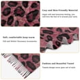 thumbnail image 5 of FORMRS Womens Scarf Winter Soft Long Big Warm Shawls Wrap Tassel Scarves, Deep Red Leopard Pattern, 5 of 9