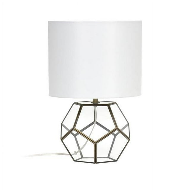 All The Rages LT1093-BRS Lampe de Table à Sphère en Verre et Laiton Designs Élégants