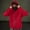 Red, variant on Men's Winter Double Hoodie Sweatshir with Face Mask Zip Up Ski Mask Jacket Windproof Warm Sports Jacket Men Casual Hooded Coat