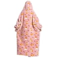 thumbnail image 4 of Sudadera con estampado, manta para vestir, manta con capucha para el hogar para mujer, manta para vestir para mujer, rendimiento sólido, 4 of 6