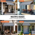 thumbnail image 5 of VEVOR 59x47" Patio Awning Retractable Awning Sunshade Shelter with Crank Handle, 5 of 10