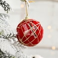 thumbnail image 4 of 6pcs Christmas Foam Balls Pasted Pink Line Decorative Balls Shopping Mall Scene Decorations Christmas Tree Ball Pendant, 4 of 4