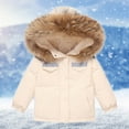 thumbnail image 5 of Kids Winter Snowsuit Coat Boys Girls Fashion Solid Color Down Jackets Keep Thickening Warm Outdoor Coat Jumpsuit Set Waterproof Windproof Winter Warm Outdoor Jackets Coats, 5 of 9