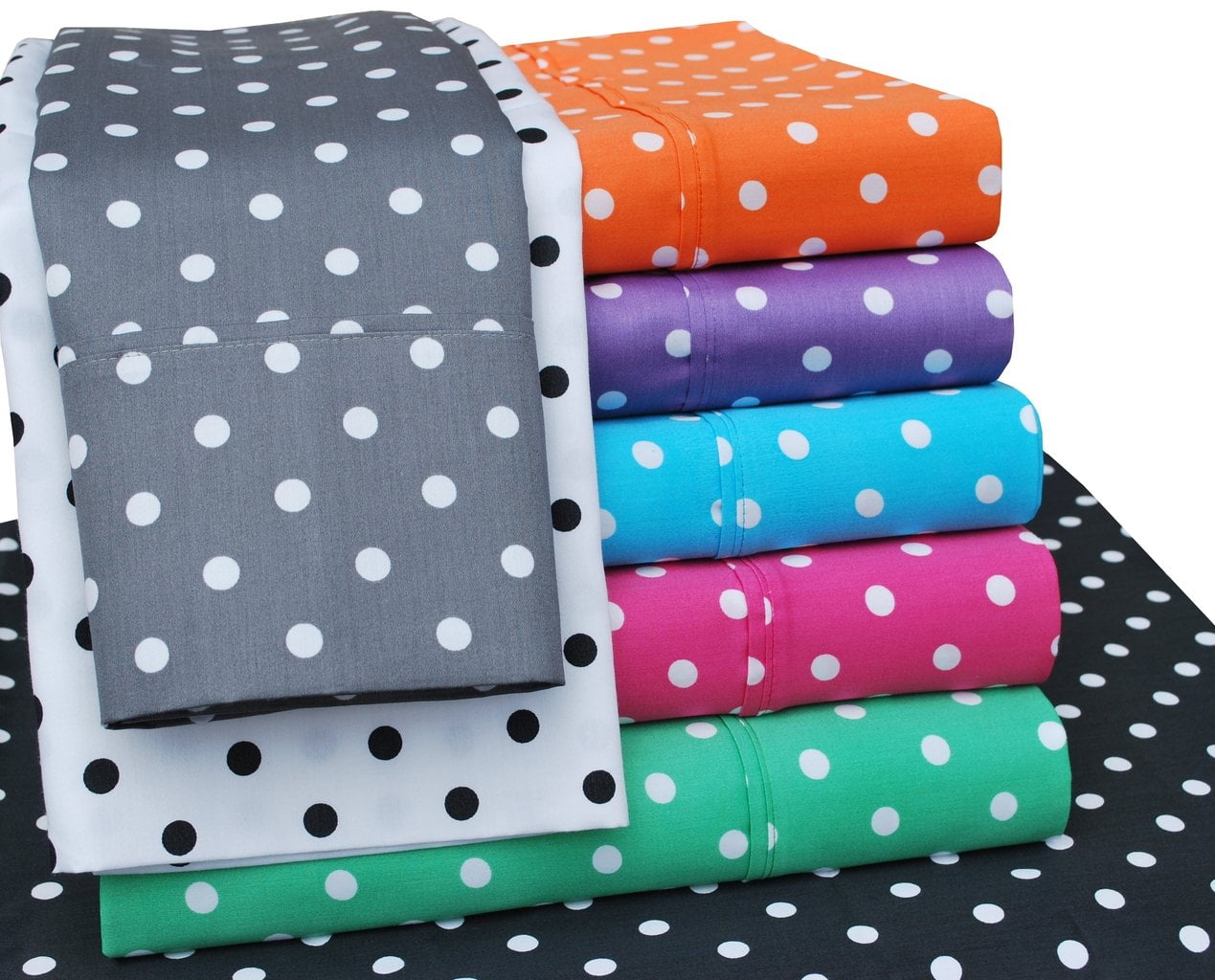 Decorative Polka Dot Sheet Set Lilac / King - Walmart.com