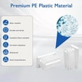 thumbnail image 3 of 4 PCS 2"x 4" Rectangular Tube End Cap Plastic Plugs, Rectangular Tubing Plug Inserts for Metal Tubing, Fences, Glide Protection from Chair Legs and Furniture, Suitable for 3-5 mm Tube Thickness, White, 3 of 8