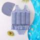 thumbnail image 1 of Bañador de una pieza para niños, bonitos dibujos animados, niñas, flotante, a rayas, natación, cremallera, vida, glamuroso, niños, niñas, niños, gorras de verano zhangyuxiang unisex, 1 of 2