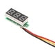 thumbnail image 3 of 3 Piezas de Tres Cables 0.28 Pulgadas DC 0-100V Voltímetro Digital Probador de Voltaje Medidor, 3 of 5