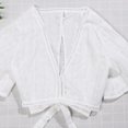 thumbnail image 3 of Chemise à Manches Courtes à Col en V Profond pour Femmes, 3 of 5