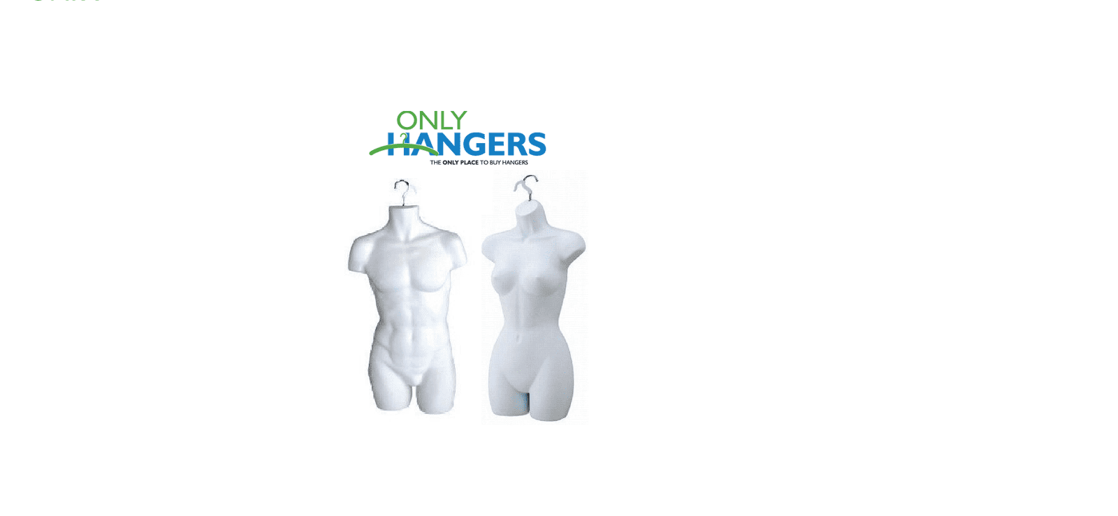 Details about   3 pcs Hanging Mannequin Torso Set White Male Child & Toddler Body Forms 3 Hooks 