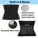 thumbnail image 4 of Faja lumbar TESETON para hombre y mujer, talla grande, transpirable, para escoliosis, relaja la cintura y alivia el dolor lumbar, ciática con 8 huesos reforzados (negro-XL), 4 of 5