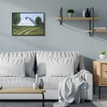 thumbnail image 2 of Stupell Industries Farmland Fields And Barn White Green Landscape Painting Framed Wall Art by Grace Popp, 2 of 6