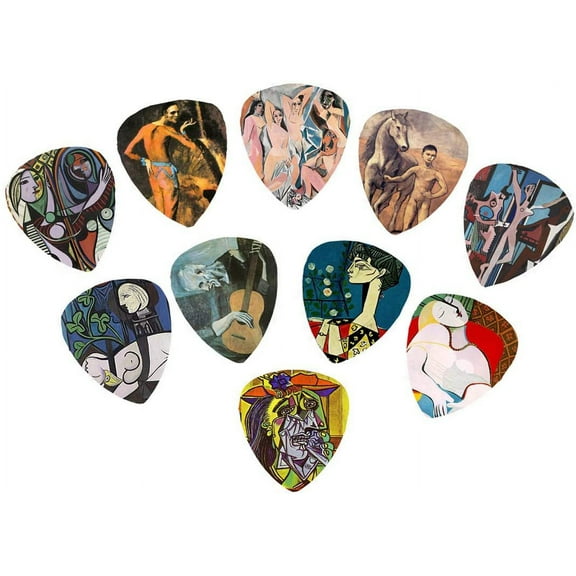 Picasso Art Guitar Picks (10 Beautiful Picks in a packet)