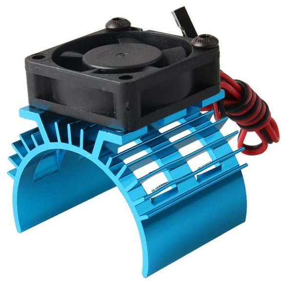 ULTNICE Car Motor Heat Sink System With Cooling Fan For Brush Motors Durable Design Cooling Blue
