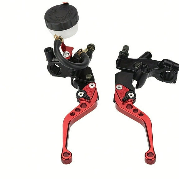 Motorcycle Clutch Brake Lever Handle CNC 7/8 22mm Front Brake Clutch Master Cylinder Reservoir Handbrake Brake Lever Handle