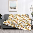 thumbnail image 2 of Rozeui Pizza Slices for Flannel Blanket, Soft Fuzzy Plush King Blanket for Winter, Thick and Warm All-Season Bed Throw-50"x40", 2 of 6