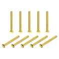 thumbnail image 1 of Unique Bargains Brass Hex Bolts, M6x60mm 10 Pack Fully Thread Grade 4.8 Machine Screws, 1 of 4