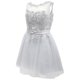 thumbnail image 2 of Lace Bridesmaid Party Dress Short Prom Dress Evening Dress Slim Bridesmaid Dress Wedding Pageant Dresses (Grey, Size L), 2 of 2