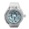 thumbnail image 3 of Quartz Ring Watch, Simple Rose Flower Ring Watch, For Most Women Beautiful Girls White,Blue, 3 of 8