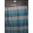thumbnail image 3 of JUPA Place Modern Stripe Shower Curtains - Blue & White Shower Curtain for Bathroom - Lightweight Eco-Friendly Bathtub Curtain, 3 of 6