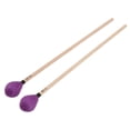 thumbnail image 1 of Clavier Marimba Maillets, Professionnel Doux Jouer Confortable 1 Paire de Remplacement de la Tête de la Tête de Maillet avec Poignée en Érable pour les Instruments de Percussion pour Débutant Violet, 1 of 8
