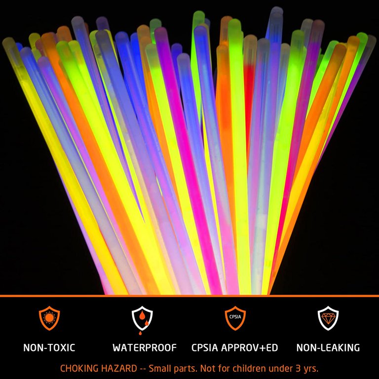Glow Sticks Bulk 800 Count - 8 Glow In the Dark Light Sticks - Party  Favors & Supplies for Camping, Raves & Birthday Parties 