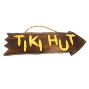 Tiki Hut Arrow Driftwood Sign 12" - Tropical Decor | #Dpt528530