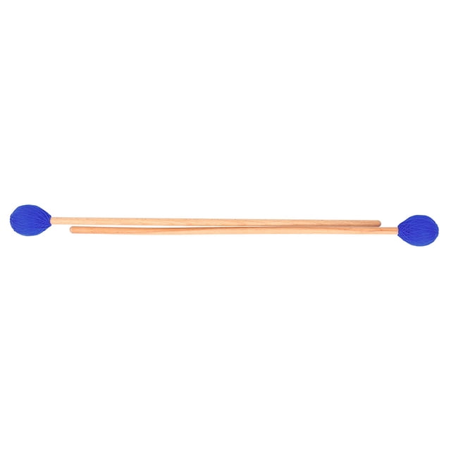 SHOWERORO 2Pack Bass Drum Stick Mallets Percussion Blue Stick Shape Recording