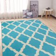 thumbnail image 3 of Ottomanson Glamour Collection Non-Slip Rubberback Moroccan Trellis Design Indoor Area Runner Rug, 3 of 5