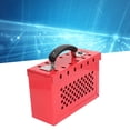 thumbnail image 4 of Estante de etiqueta, Estacia de Bloqueo de Caja de Seguridad Placa de Acero A Prueba de Humedad Roja para 12 Cerraduras para Energía Eléctrica Energía Nuclear, 4 of 7