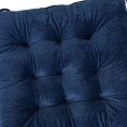 thumbnail image 4 of Cojines cuadrados de algodón para sillas, 16.0 x 16.0 in, cojines para asientos de interior, almohadas con lazos (azul oscuro), 4 of 5