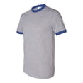 thumbnail image 2 of Augusta Sportswear Men's XX-Large Ringer tee Shirt, Athletic Heather/Royal, 2 of 5