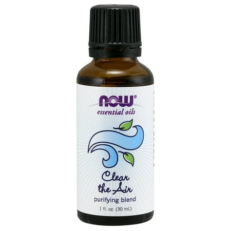 NOW Essential Oils, Clear the Air Oil Blend, Purifying Aromatherapy Scent, Blend of Pure Essential Oils, Steam Distilled, Vegan,