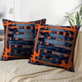 thumbnail image 3 of LALILO Throw Pillow Covers Art Artist Artistic Artwork Blue Brush Cushion Cover 18" x 18", 2 Pack, 3 of 6