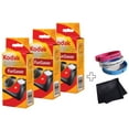 thumbnail image 1 of Kodak FunSaver 8617763 Disposable Camera (3 Pack) Plus a Bonus Wrist Band and a Cleaning Cloth, 1 of 8