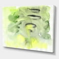 thumbnail image 3 of Designart ' Abstract Pond of Yellow and Green ' Modern Canvas Wall Art Print, 3 of 4