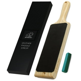 181N Dual-grit Diamond Sharpening Stone File With Leather Strop