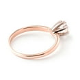 thumbnail image 3 of Galaxy Gold 14K Solid Gold 0.40 Carat Natural Diamond Solitaire Ring for Women - Rose Gold Fine Jewelry, 3 of 4