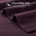 thumbnail image 4 of BNM Solid Flannel Cotton Pillowcases, Set of 2, King, Purple, 4 of 6