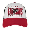 thumbnail image 2 of Youth White/Red Atlanta Falcons Essentials Trucker Adjustable Hat, 2 of 3