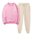 thumbnail image 2 of Besolor Ensemble 2 Pcs pour Femmes Survêtements Décontractés Pull Col Rond Chandail en Molleton et Pantalons de Jogging Ensembles d'Entraînement Survêtements, 2 of 6