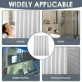 thumbnail image 3 of Dznils White Tassel Shower Curtain with Hooks, Boho Tufted Textured Fabric Bathroom Curtain, 72 x 72, 3 of 10