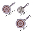 thumbnail image 2 of Set de sartenes T-fal 3pz Lila, 2 of 4