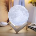 thumbnail image 5 of Lámpara de noche en forma de luna, regalo para mujeres y niños, carga USB y control táctil, para adultos y niños, blanco cálido y frío (12 cm), 5 of 5