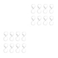 thumbnail image 4 of Shengyu 8 Pcs S-shaped Hook with Buckle Bathroom Clothes Cooking Tool Hanger Transparent 2Set, 4 of 6